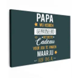 Quotes - Papa - Spreuken - Papa jij hebt ons al canvas 2cm klein -z3d