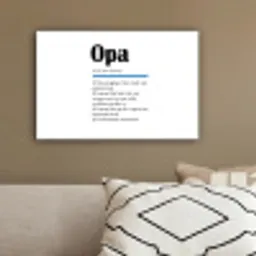 Quotes - Opa betekenis - Spreuken - Woordenboek canvas 2cm klein -sfeer3