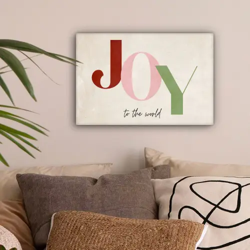 Quotes - Joy - Kerst - Feestdagen canvas 2cm klein -sfeer1