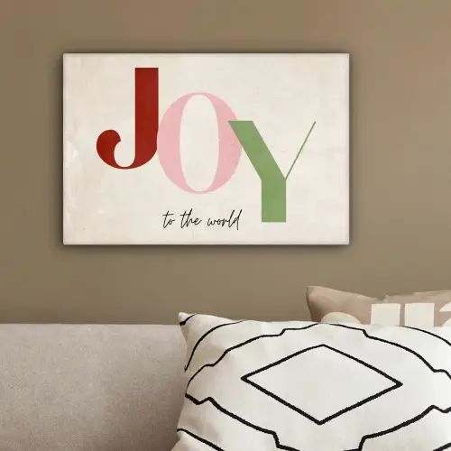 Quotes - Joy - Kerst - Feestdagen canvas 2cm klein -sfeer3