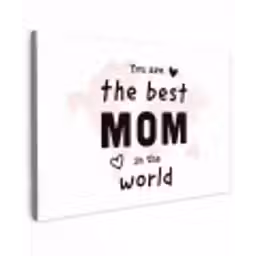 Quotes - You are the best mom in the world - Spreuken - Mama canvas 2cm klein -z3d