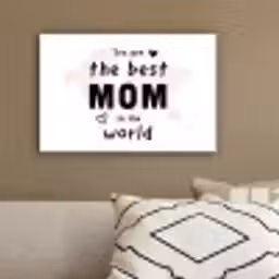 Quotes - You are the best mom in the world - Spreuken - Mama canvas 2cm klein -sfeer3