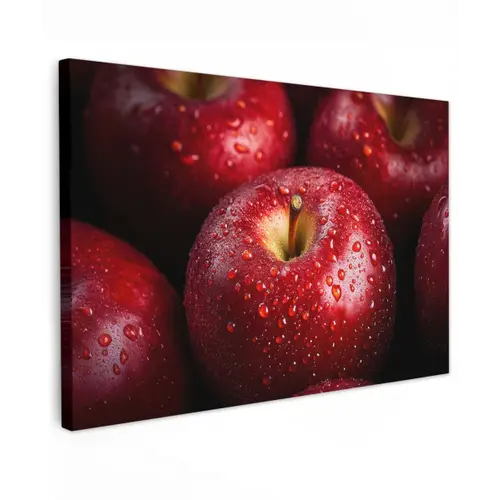 Rood - Appels - Fruit canvas 2cm klein -z3d