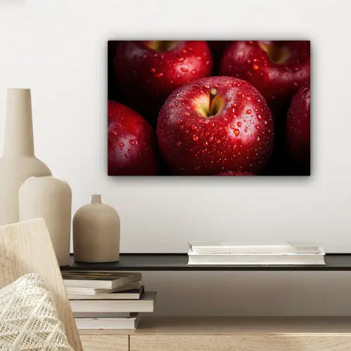 Rood - Appels - Fruit canvas 2cm klein -sfeer6