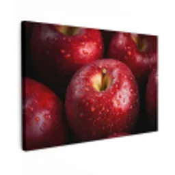 Rood - Appels - Fruit canvas 2cm klein -z3d