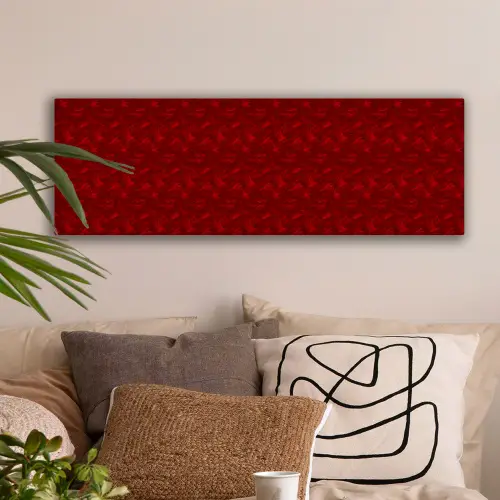 Rood - Vogel - Patroon canvas 2cm klein 828 -sfeer1