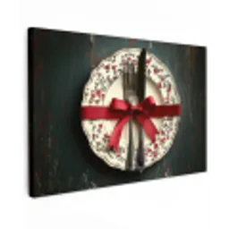 Rood - Strik - Bestek canvas 2cm klein -z3d