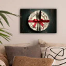 Rood - Strik - Bestek canvas 2cm klein -sfeer1