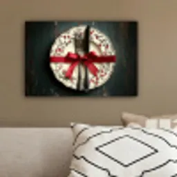 Rood - Strik - Bestek canvas 2cm klein -sfeer3