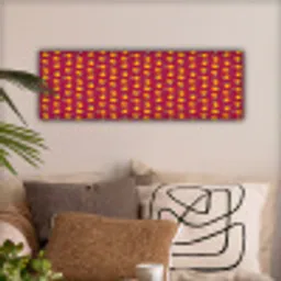 Rood - Donker - Patroon - Sinaasappels canvas 2cm klein 828 -sfeer1