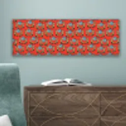 Rood - Disco - Patroon canvas 2cm klein 828 -sfeer4