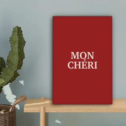 Rood - Frans - Quotes canvas 2cm klein -sfeer4