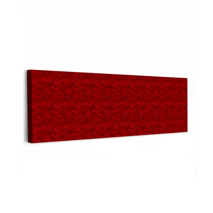 Rood - Patroon - Bloemen canvas 2cm klein 828 -z3d