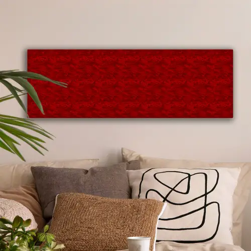 Rood - Patroon - Bloemen canvas 2cm klein 828 -sfeer1