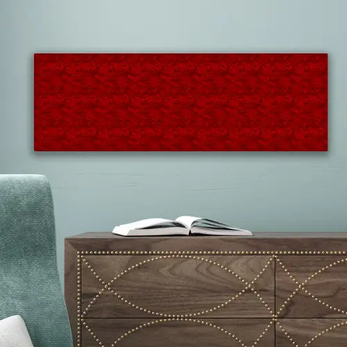 Rood - Patroon - Bloemen canvas 2cm klein 828 -sfeer4