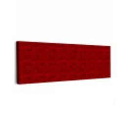 Rood - Patroon - Bloemen canvas 2cm klein 828 -z3d