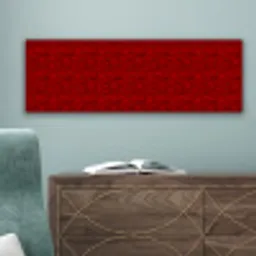 Rood - Patroon - Bloemen canvas 2cm klein 828 -sfeer4