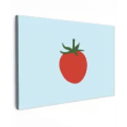 Rood - Tomaat - Groente canvas 2cm klein -z3d