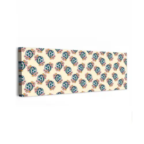 Retro - Disco - Bloemen - Discobal canvas 2cm klein 828 -z3d
