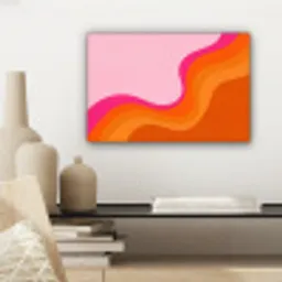 Retro - Waves - Kleurrijk canvas 2cm klein -sfeer6