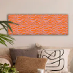 Retro - Golvend - Oranje canvas 2cm klein 828 -sfeer1