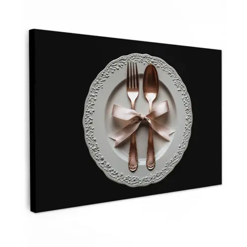 Rose - Strik - Bestek canvas 2cm klein -z3d