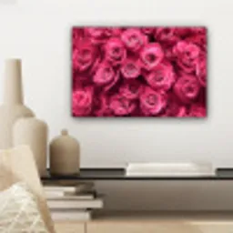 Rozen - Pink - Bloem canvas 2cm klein -sfeer6