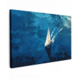 Zeilboot - Water - Abstract - Schaduw canvas 2cm klein -z3d