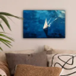 Zeilboot - Water - Abstract - Schaduw canvas 2cm klein -sfeer1
