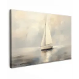 Zeilschip - Zee - Bewolkt canvas 2cm klein -z3d