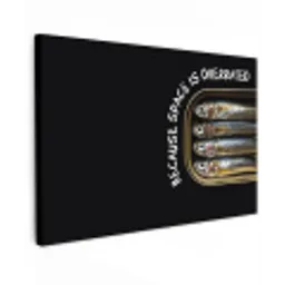 Sardines - Tekst - Vis - Blik canvas 2cm klein -z3d