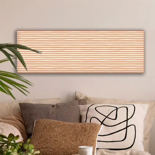 Zee - Dieren - Rood - Strepen canvas 2cm klein 828 -sfeer1
