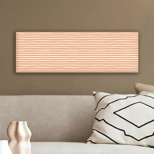 Zee - Dieren - Rood - Strepen canvas 2cm klein 828 -sfeer3