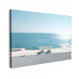Zee - Koffiekopjes - Zomers canvas 2cm klein -z3d