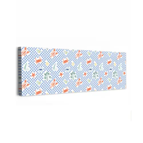 Zee - Sfeer - Zeilboot - Blauw canvas 2cm klein 828 -z3d