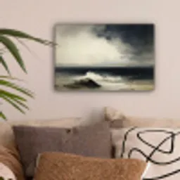 Zee - Rotsen - Storm canvas 2cm klein -sfeer1
