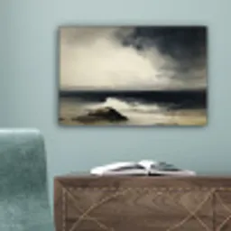 Zee - Rotsen - Storm canvas 2cm klein -sfeer4