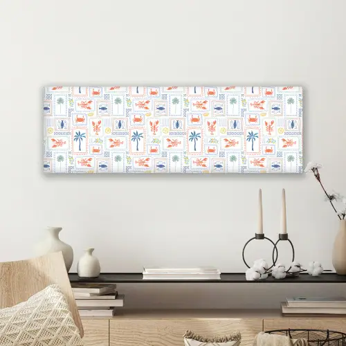 Italiaans - Zee - Sfeer - Krab - Multi canvas 2cm klein 828 -sfeer6