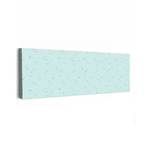 Meeuwen - Mint - Patroon canvas 2cm klein 828 -z3d