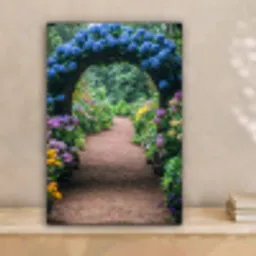 Doorkijk - Bloemen - Hortensia - Pad canvas 2cm klein -sfeer1