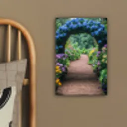 Doorkijk - Bloemen - Hortensia - Pad canvas 2cm klein -sfeer3