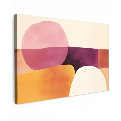 Vormen - Abstract - Kleurrijk canvas 2cm klein -z3d