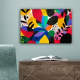 Vormen - Stippen - Kleurrijk canvas 2cm klein -sfeer4