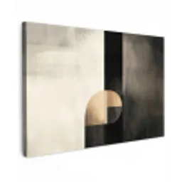 Vormen - Modern - Zwart canvas 2cm klein -z3d