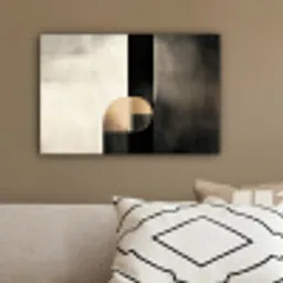 Vormen - Modern - Zwart canvas 2cm klein -sfeer3