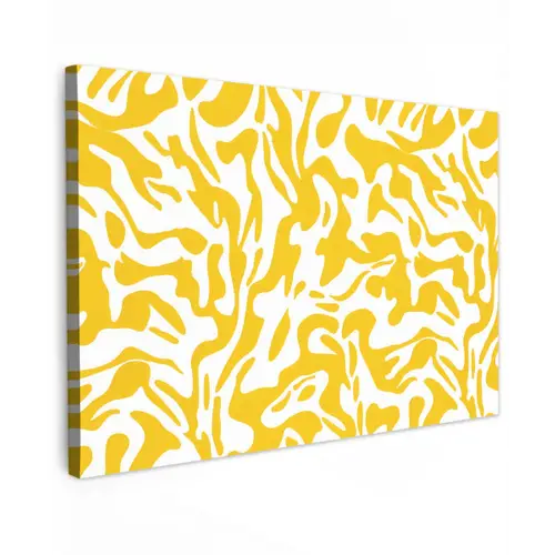 Vormen - Wit - Abstract canvas 2cm klein -z3d