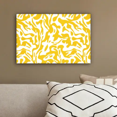 Vormen - Wit - Abstract canvas 2cm klein -sfeer3