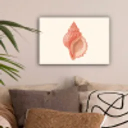 Schelp - Roze - Structuur canvas 2cm klein -sfeer1