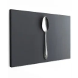 Zilver - Metaal - Lepel canvas 2cm klein -z3d