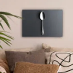 Zilver - Metaal - Lepel canvas 2cm klein -sfeer1